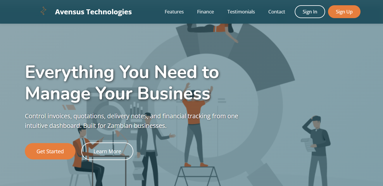 Business Manager hero overview